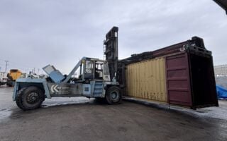 A 1987 Kalmar forklift at ARDA refusing to retire -  "We call it Genç İhtiyar- the young old man”