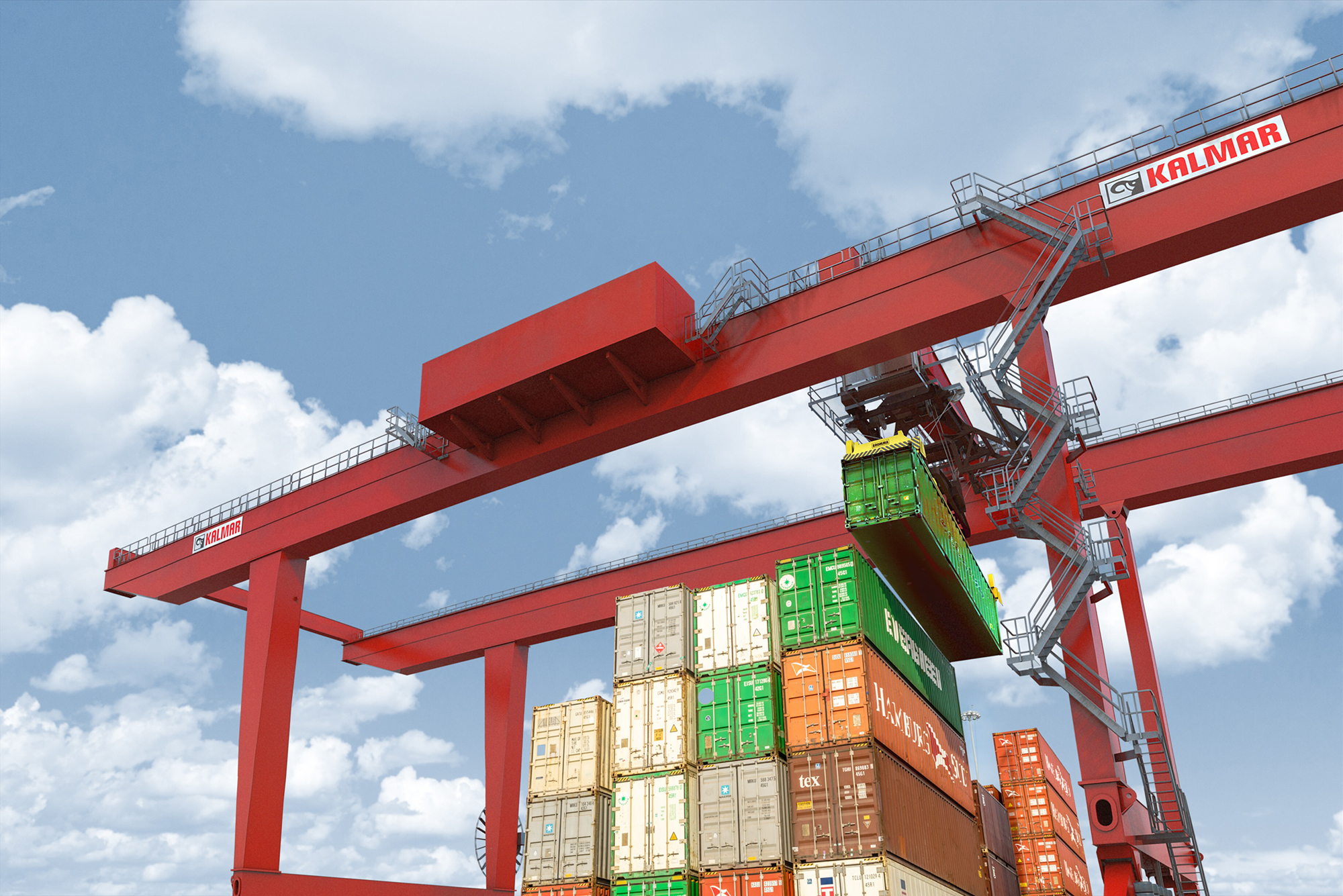 Kalmar's new Rail Mounted Gantry Crane offers more flexibility for